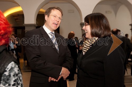 Samuel Žbogar, minister za zunanje zadeve in Ljubica Jelušič, ministrica za obrambo