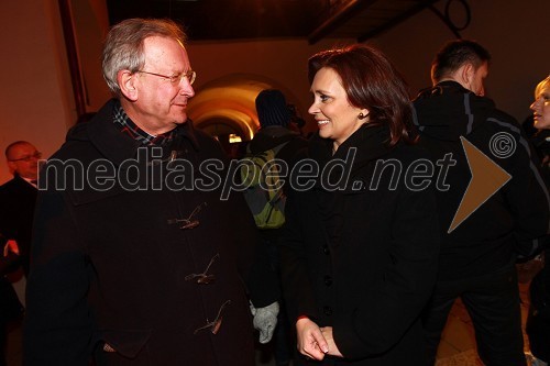 Dr. Erwin Kubesch, avstrijski veleposlanik v Sloveniji in 	Suzana Žilić Fišer, generalna direktorica zavoda MARIBOR 2012