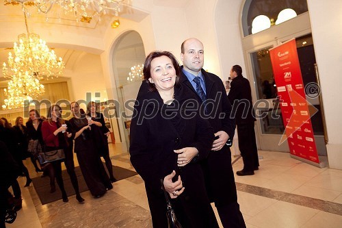 Suzana Žilić Fišer, generalna direktorica zavoda MARIBOR 2012 in soprog Jure Fišer