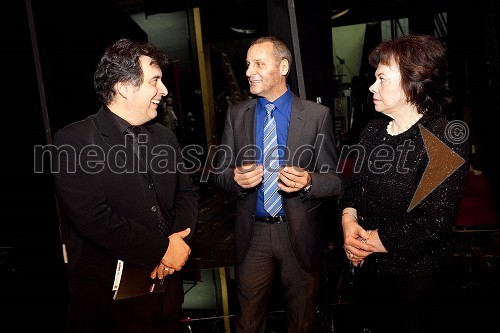 Mitja Bervar, ravnatelj SNG Opera in balet Ljubljana, Danilo Rošker, direktor SNG Maribor in Barbara Miklič Türk