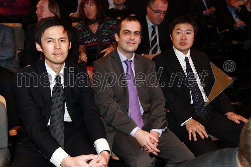 ..., Gregor Mauko, direktor Toyota Slovenije, Masahiro Kuwahara, Toyota Adria