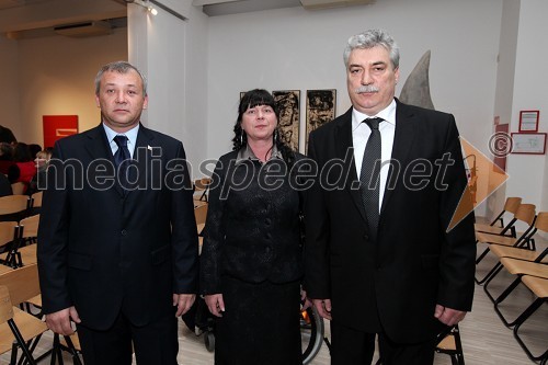 Bojan Mestek, podžupan Mestne občine Slovenj Gradec, Lidija Požgan, direktorica občinske uprave Mestne občine Slovenj Gradec in Vinko Vrčkovnik, podžupan Mestne občine Slovenj Gradec