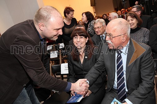 Mitja Čander, programski direktor javnega zavoda EPK Maribor 2012 in Boštjan Žekš