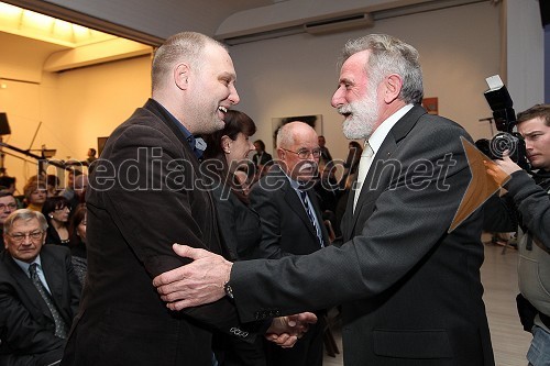 	Mitja Čander, programski direktor javnega zavoda EPK Maribor 2012 in Matjaž Zanoškar, poslanec