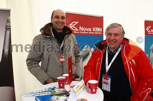 Matjaž Kovačič, predsednik organizacijskega odbora Zlate lisice in Andrej Hazabent, podpredsednik organizacijskega odbora 48. Zlate lisice