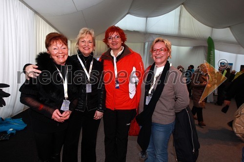 Tjaša Andree Prosenc, odvetnica, Sabrina Pečelin, vodja odnosov z javnostmi pri Porsche Slovenija d.o.o., Darinka Pavlič Kamien, vodja službe za odnose z javnostmi Telekom Slovenije ter Petja Šegatin, GZS