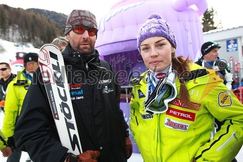 	Andrea Massi, trener in Tina Maze, smučarka (SLO)