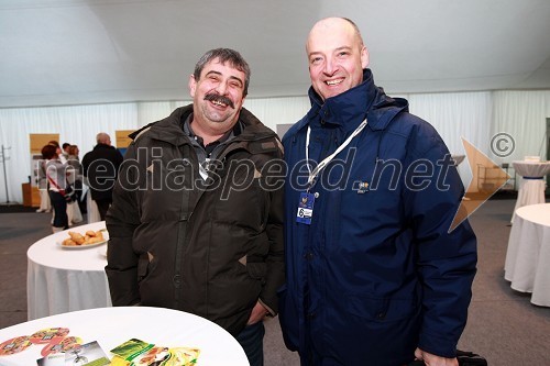 Branko Tekmec, direktor PE Maribor Zavarovalnice Maribor in Stanislav Rijavec, direktor PE Zavarovalnice Maribor Nova Gorica