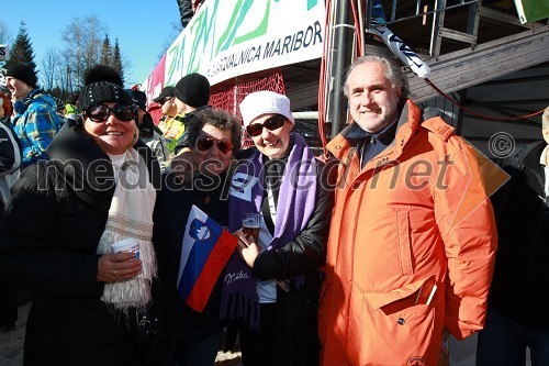 Daniela Čehovin, Dragica Petrovič, producentka in režiserka, Romana Lesjak, županja Črne na Koroškem in Boris Čehovin