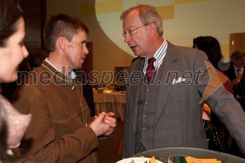 Davo Karničar, alpinist in dr. Erwin Kubesch, veleposlanik Avstrije v Sloveniji