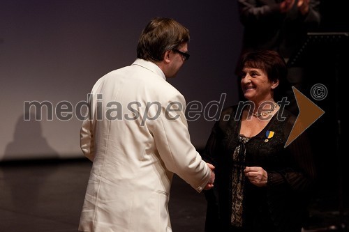 Dorijan Maršič, guverner Distrikta 129 – Slovenija in Dunja Bohorič, članica Lions kluba Ljubljana