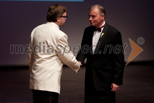 Dorijan Maršič, guverner Distrikta 129 – Slovenija in Igor Bartenjev, član Lions kluba Ljubljana