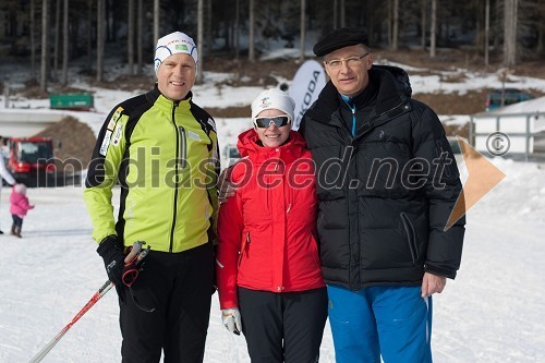 Samuel Žbogar, minister za zunanje zadeve, dr. Igor Lukšič, minister za šolstvo in šport in soproga Marta Macedoni Lukšič, pediatrinja