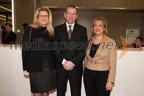 Bojan Brank, Abena d.o.o., soproga Aleksandra in Maria Anselmi, Bisnode d.o.o.