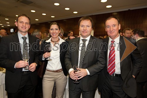 Franci Bolta, direktor znamke Audi pri podjetju Porsche Slovenija d.o.o., Klaudija Časar, ALD Automotiv, mag. Samo Pagon, marketing Audi in Frenk Tavčar, direktor Group Sales pri Porsche Slovenija d.o.o.