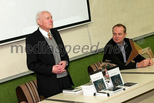 Dr. Janko Čar, pisatelj in prof. dr. Marko Jesenšek, dekan Filozofske fakultete Maribor