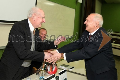 Dr. Janko Čar, pisatelj in prof. dr. Gadanyi Karoly, Zahodnomadžarska univerza