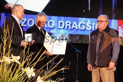 Franc Kangler, župan MOM, dr. Alojz Križman in Zorko Dragšič