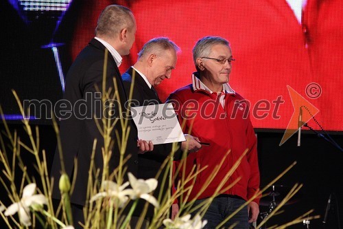 Franc Kangler, župan MOM, dr. Alojz Križman in Darko Golob