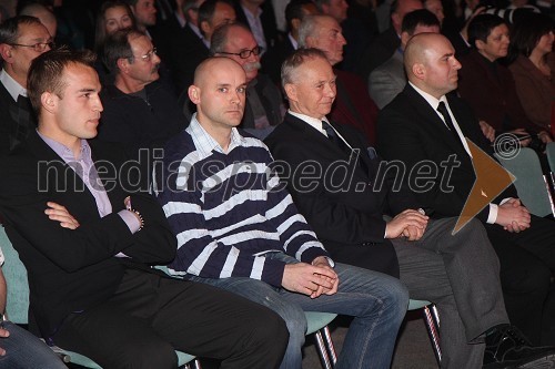 Dalibor Volaš, športnik Maribora 2011 in Marko Tkalec, tenisač, dr. Alojz Križman