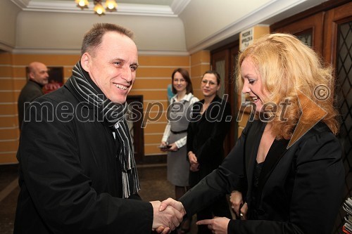 Slavko Gaber, nekdanji minister za šolstvo in šport in mag. Tina Kosi, upravnica SLG Celje