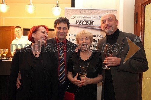 Sonja Kralj Bervar, Mitja Bervar, ravnatelj Opera in balet Ljubljana, upokojena igralka SLG Celje in dr. Borut Smrekar, pomočnik upravnice SLG Celje