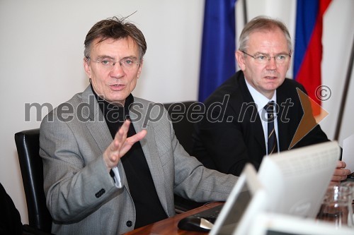 Prof. dr. Danijel Rebolj, rektor Univerze v Mariboru in prof. dr. Danilo Zavrtanik, rektor Univerze v Novi Gorici	 
