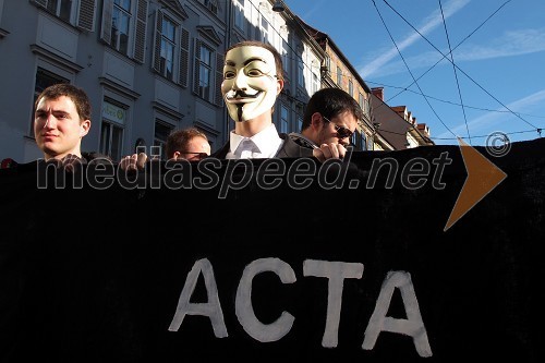 Protestni shod proti sporazumu ACTA