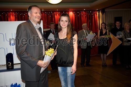 Stanko Bensa in Ines Agič, miss fotogeničnosti Slovenije 2011