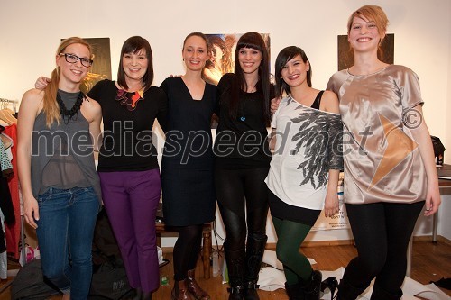 Modne oblikovalke: Tina Starc, Ema Salčinović, Katja Kuhar, Eva Jančar Kalan, Tina Hribernik in Nika Torkar