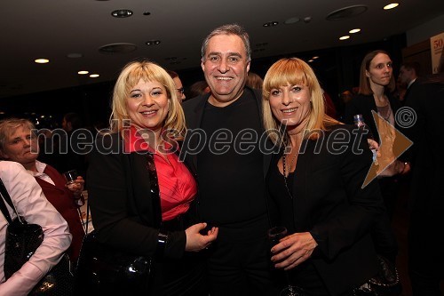 Renata Brunskole, poslanka, Bojan Budja, odgovorni urednik dnevnika Slovenske novice, Barbra Jerman, urednica revije Lady