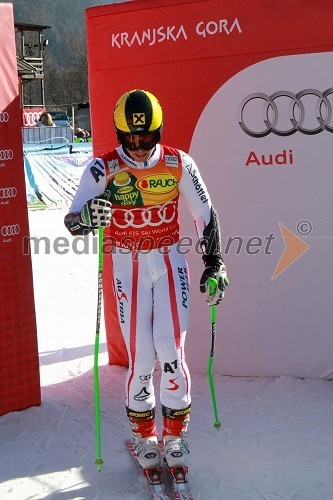 Marcel Hirscher, AUS, tretjeuvrščeni na veleslalomu