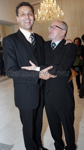 Danilo Rošker, direktor SNG Maribor in Peter Ternovšek, igralec - dobitnik Borštnikovega prstana 2006