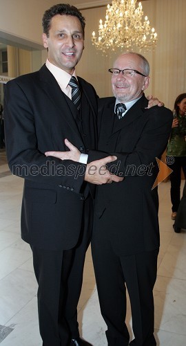 Danilo Rošker, direktor SNG Maribor in Peter Ternovšek, igralec - dobitnik Borštnikovega prstana 2006