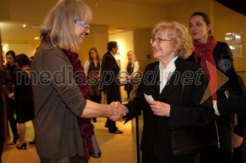 Nataša Kelhar, galsbena menedžerka in Vera Petan