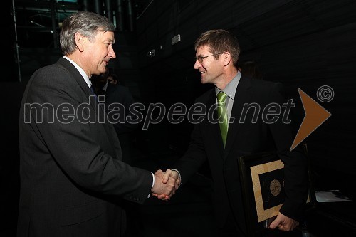 Dr. Danilo Türk, predsednik Republike Slovenije in Dejan Turk, predsednik uprave Simobil d.d.