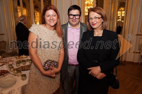 Tatjana Novak, direktorica podjetja Press Clipping, Danijel Koletić, Apriori Komunikacije in Mirjana Koren, direktorica Pokrajinskega muzeja Maribor