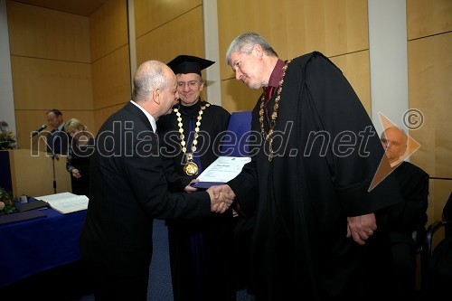 	Dr. Bojan Burgar, Fakulteta za organizacijske vede UM, prof. dr. Danijel Rebolj, rektor Univerze v Mariboru in 	prof. dr. Marko Ferjan, dekan Fakultete za organizacijske vede UM