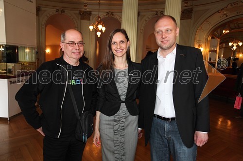 Vladimir Stojsavljević, predstavnik ministrstva za kulturo Republike Hrvaške, Nataša Kos, pomočnica programskega direktorja Zavoda Maribor 2012 - EPK, Mitja Čander, programski direktor javnega zavoda EPK Maribor 2012