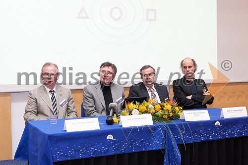 Prof. dr. Danijel Rebolj, rektor Univerze v Mariboru, prof. dr. Danilo Zavrtanik, rektor Univerze v Novi Gorici, prof. dr. Dragan Marušič, rektor Univerze na Primorskem in prof. dr. Radovan Stanislav Pejovnik, rektor Univerze v Ljubljani