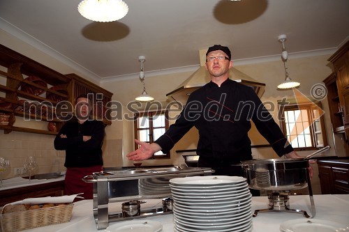 Boštjan Kokalj, glavni kuhar na Posestvu Pule