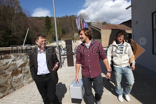 Prof. dr. Danijel Rebolj, rektor Univerze v Mariboru, Filip Flisar, smučar prostega sloga, Filip Mlinšek, smučar