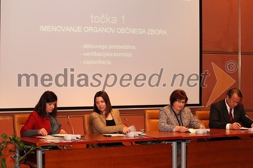 Sonja Šmuc, izvršna direktorica Združenja Manager, Tjaša Kolenc Filipčič, predsednica sekcije Mladi manager v Združenju Manager, mag. Sonja Klopčič, predsednica uprave in generalna direktorica Svea d.d. in Anton Papež, predsednik uprave Interenergo