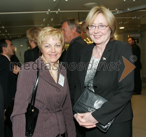 Vojka Ravbar, izvršna direktorica SKB Banke in Birgitta Cecilia Maria Stenius - Mladenov, finska veleposlanica
