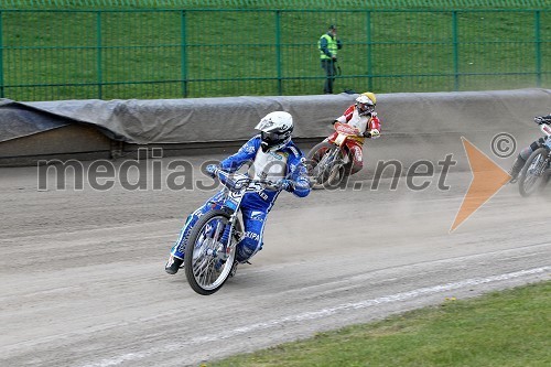 Matej Žagar (AMTK Ljubljana) in Matic Ivačič (AMD Krško)