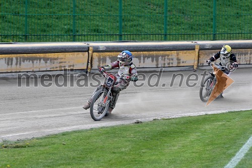 Denis Štojs (AMD Krško) in Nejc Malešič (AMTK Ljubljana)