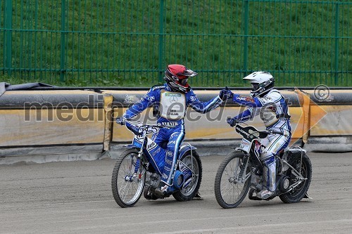 Matej Žagar (AMTK Ljubljana) in Jurica Pavlic (SK Unia, HR)