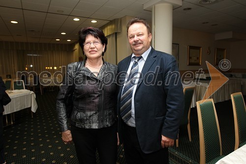 Štefan Pavlinjek, direktor podjetja Roto in predsednik upravnega odbora Obrtne zbornice Slovenije in soproga