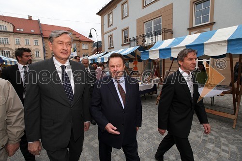 Dr. Danilo Türk, predsednik Republike Slovenije, Štefan Pavlinjek, predsednik Obrtne zbornice Slovenije, Andrej Čas, župan Slovenj Gradca