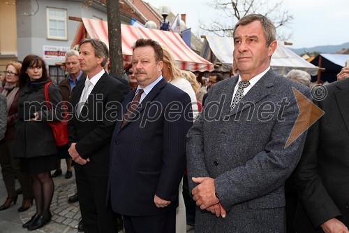 Andrej Čas, župan Slovenj Gradca, Štefan Pavlinjek, predsednik Obrtne zbornice Slovenije, ...